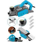 Alman 4200 W Bakır Sargı Metal Şanzıman Motor Korumalı Çift Bıçaklı Planya Rende Makinesi +