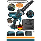 Alman BA01065B Yeni Nesil 8'' 20CM Yağlamalı Çift Akülü Yeni Nesil Budama Testeresi ve Ağaç Kesme Makinesi