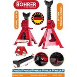 Alman Böhrer Hb0415t Red 2 Ton Oto Araç Araba Kaldırma Sabit Tutma Kriko Standı - Tekli