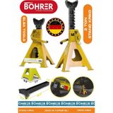 Alman Böhrer Hb0418t Sarı 2 Ton Oto Araç Araba Kaldırma Sabit Tutma Kriko Standı - Tekli