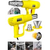 Alman Seri 4900 Watt Pro Darbeye Dayanıklı Bakır Sargılı Rezistans 2 Kademeli Sıcak Hava Tabancası