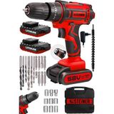 Alman Titan 58 V 5 Ah Darbeli Çift Akülü Vidalama Metal Şanzıman Şarjlı Matkap - ST0518R21540 - Genel