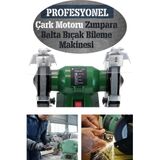 Alman Turbo-3000 Çark Motoru Zimpara Balta Bıçak Bileme Makinesi Tas Motoru Taslama 150 Mm