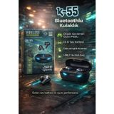 Almanara Project K-55 Pro Kablosuz Kulaklık – Hi-Fi Ses Kalitesi, Düşük Gecikme, USB-C Şarjlı Gaming Kulaklık