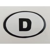 Almanya Logosu Stıcker (Kalın Harf) 8X6cm - D Logosu. D Arması. Almanya Arması. Alman Logo. Almanya Etıketı. Germany