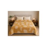 ALMECA HOME COLLECTİON 8 Katlı %100 Pamuklu Çift Kişilik Müslin Yatak Örtüsü Sarı