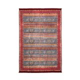 Almere Kırmızı Etnik Modern Geometrik Etnik Desenli Boho Makinada Yıkanabilir Hafif Hav Toz Vermez Leke Tutmaz Kaymaz Taban Dijital Makine Baskı Halı Oturma Odası Salon Yolluk Koridor Mutfak Halısı