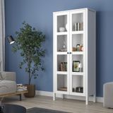 ALMİLA Helen GH-FRN-20032 VİTRİN GÜMÜŞLÜK BÜFE KİTAPLIK 80CM