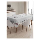 Almila Home Kanaviçe Desen Dijital Baskılı Güpürlü Masa Örtüsü 160x220