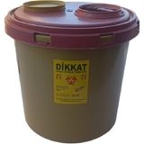 Almina 15 Adet Kesici ve Delici Tıbbi Enfekte Atık Kutusu 10 Lt