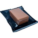 Almina 24 x 30 + 5 cm Kargo Poşeti Siyah + Şeffaf Küçük Boy Kargo Torbası 80 Mikron - Şeffaf Siyah - 500 Adet