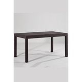 Almina Rattan Masa 90X150 Camsız Kahverengi Bahçe Balkon Teras Masası