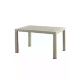 Almina Rattan Masa Takımı 80X140 Camsız Masa 6 Kişilik Bambu Sandalye Seti Bahçe Balkon Teras Takımı