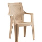 Almina Rattan Sandalye Kollu Bahce Balkon Ve Teras Sandalyesi 6 Adet