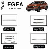 Alminox Oto Aksesuar Fıat Egea Cross Set 2021-2024 Set 17 Prç - Paslanmaz Çelik