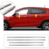 Alminox Oto Aksesuar Fiat Egea Uyumlu 2015 ve Üzeri Krom Cam Çıtası 4 Parça Paslanmaz Çelik