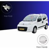 Alminox Oto Aksesuar Fıat Fiorino 2008- Set Kapı Eşiği- Depo Kapağı - Paslanmaz Çelik