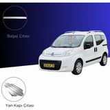 Alminox Oto Aksesuar Fıat Fiorino 2008- Set Yan Kapı-Bagaj Çıtası - Paslanmaz Çelik
