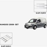 Alminox Oto Aksesuar Kangoo 2008- Set Kapı Eşiği-Kapı Kolu - Paslanmaz Çelik