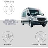 Alminox Oto Aksesuar Mercedes Sprınter 2006 ve Sonrası Set Ayna Kapağı- Kapı Kolu- Kelebek Cam Yeri - Paslanmaz Çelik