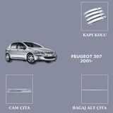 Alminox Oto Aksesuar Peugeot 307 2001- Set 13 Prç - Paslanmaz Çelik
