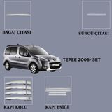 Alminox Oto Aksesuar Peugeot Partner Tepee 2008-2012 Set 15 Prç - Paslanmaz Çelik