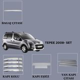 Alminox Oto Aksesuar Peugeot Partner Tepee 2008-2012 Set 17 Prç - Paslanmaz Çelik