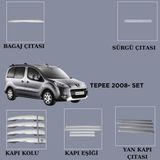 Alminox Oto Aksesuar Peugeot Partner Tepee 2008-2012 Set 19 Prç - Paslanmaz Çelik