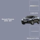 Alminox Oto Aksesuar Renault Fluence 2010- Set Cam Çıta - Bagaj Alt Çıta - Paslanmaz Çelik