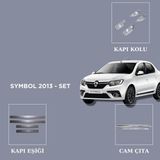 Alminox Oto Aksesuar Renault Symbol 2013- Set 12 Prç - Paslanmaz Çelik