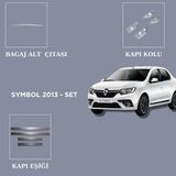 Alminox Oto Aksesuar Renault Symbol 2013- Set 9 Prç - Paslanmaz Çelik
