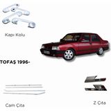 Alminox Oto Aksesuar Tofaş Şahin-Doğan-Kartal 1996 - 10 Prç Set - Paslanmaz Çelik