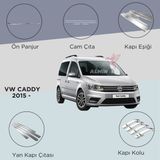 Alminox Oto Aksesuar Vw Caddy 2015- Set 24 Prç - Paslanmaz Çelik
