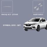 Alminox Oto Alminox Oto Aksesuar Renault Symbol 2013- Set Kapı Kolu-Bagaj Alt Çıtası - Paslanmaz Çelik