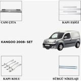 Alminox Oto Paslanmaz Çelik Kangoo 2008 Sürgü Nikelajı