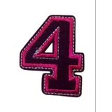 Almira Butik Aplike Ütü İle Yapışan 4 Rakamı Arma 4X4 Cm