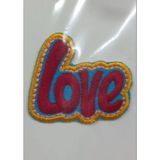 Almira Butik Aplike Ütü İle Yapışan Love Arma 4X2 Cm