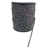 Almira Butik Bileklik İpi, Hediye Paketleme İpi, Şans, Bereket, Aşk, Şifa, Güç 10 Mm Pamuk 10 Metre Siyah