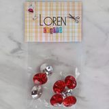 Almira Butik Loren Crafts Kırmızı 8 Li Düğme - 240