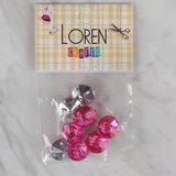 Almira Butik Loren Crafts Pembe 8 Li Düğme - 203