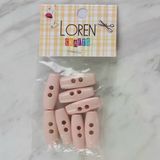 Almira Butik Loren Crafts Pudra Pembe 8 Li Çoban Düğmesi - 70