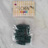 Almira Butik Loren Crafts Yeşil 8 Li Çoban Düğmesi - 65