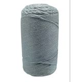 Almira Butik Makrome İpi 3 Mm Polyester Gri Simli