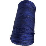Almira Butik Makrome Ipi 3mm Polyester Lacivert Simli