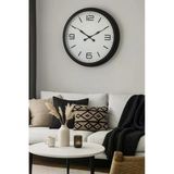 Almira Butik Zentime Siyah Modern Şık 60 Cm Metal Duvar Saati