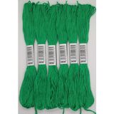 Almis 6 Adet Muline 8 Metre 6 Büküm Etamin Kanaviçe Bileklik Brezilya Nakış Rokoko Ip Seti - Yeşil