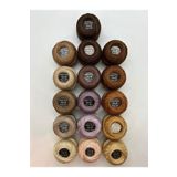 ALMİŞ Almiş Perle Etamin-kanaviçe 16'li Iplik Seti (10 GR-NO:8) Kahverengi Tonları