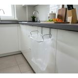Almital 1 Adet Krom Çöp Poşet Askısı Dolap Kapağına Uygun Pratik Organizer M7527