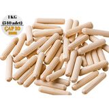 ALMITAL 1 KG (540 Adet) Ø10mmx35 mm Ahşap Kavela / Kavale (ÇİZGİLİ) Paket - Ahşap Rengi
