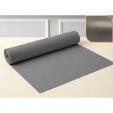 ALMITAL 48 cm x 5 m - Antrasit suni deri, kumaş desenli, Çekmece İçi Kaydırmaz Halı , Raf Örtüsü - 48 cm X 5metre